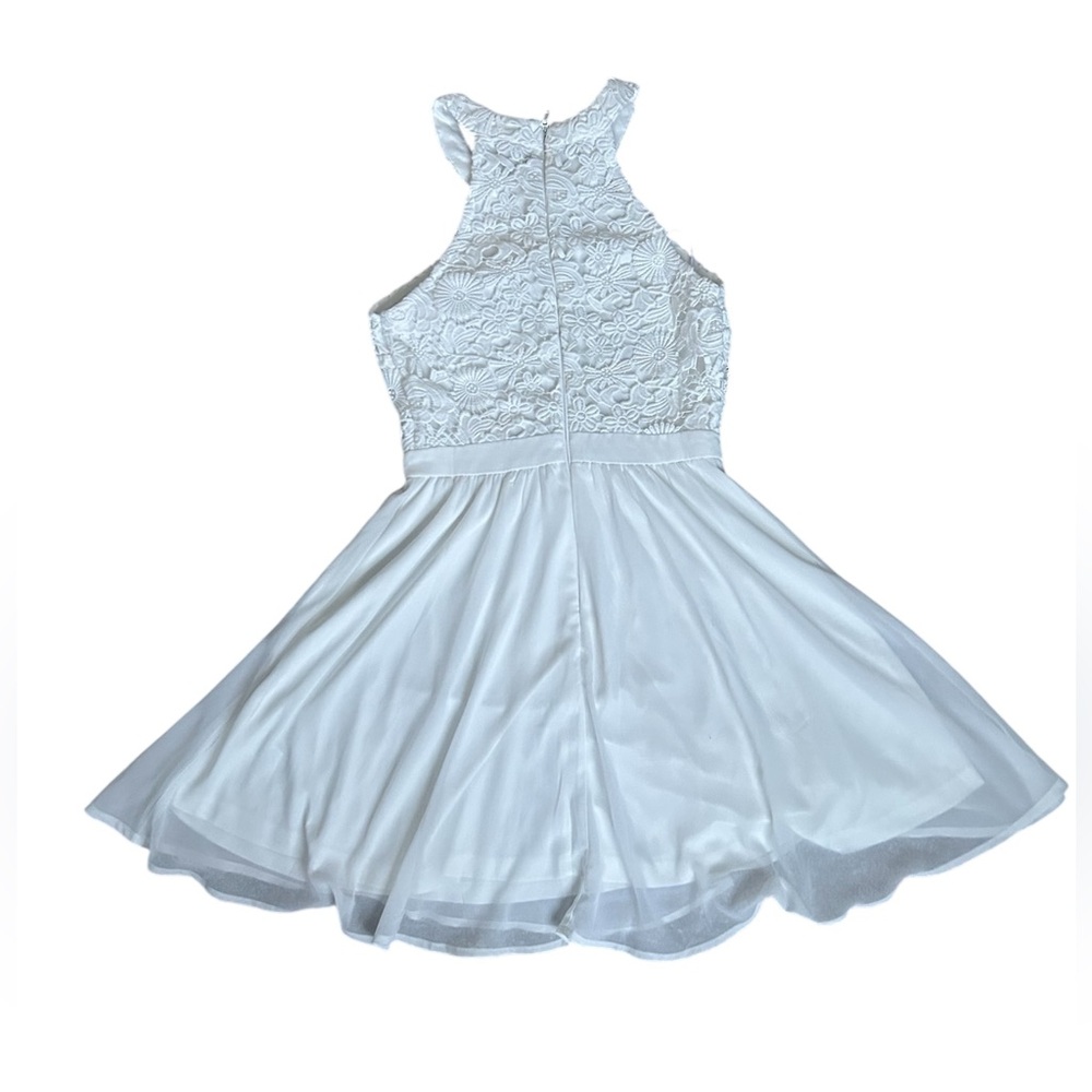 Lulu’s NWOT white lace top mini skater dress size XS - Picture 8 of 12